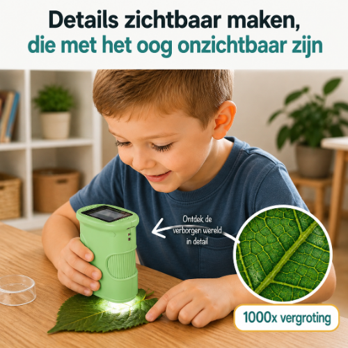 MicroScoop – Digitaal ontdekkingsmicroscoop voor kinderen