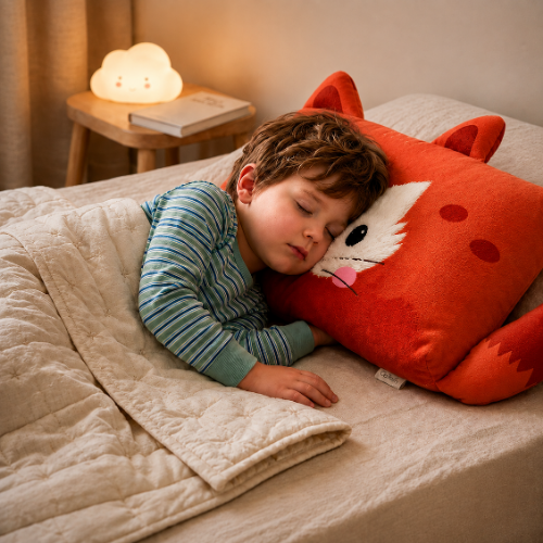 KnuffelNest – Zacht Kinderkussen